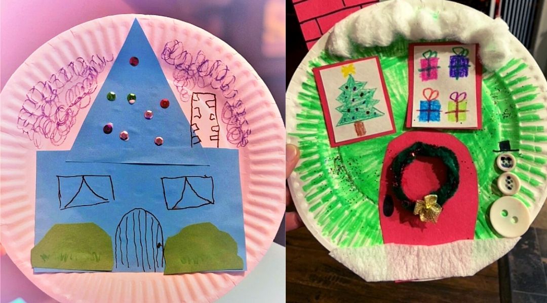Paper Plate House Art Project